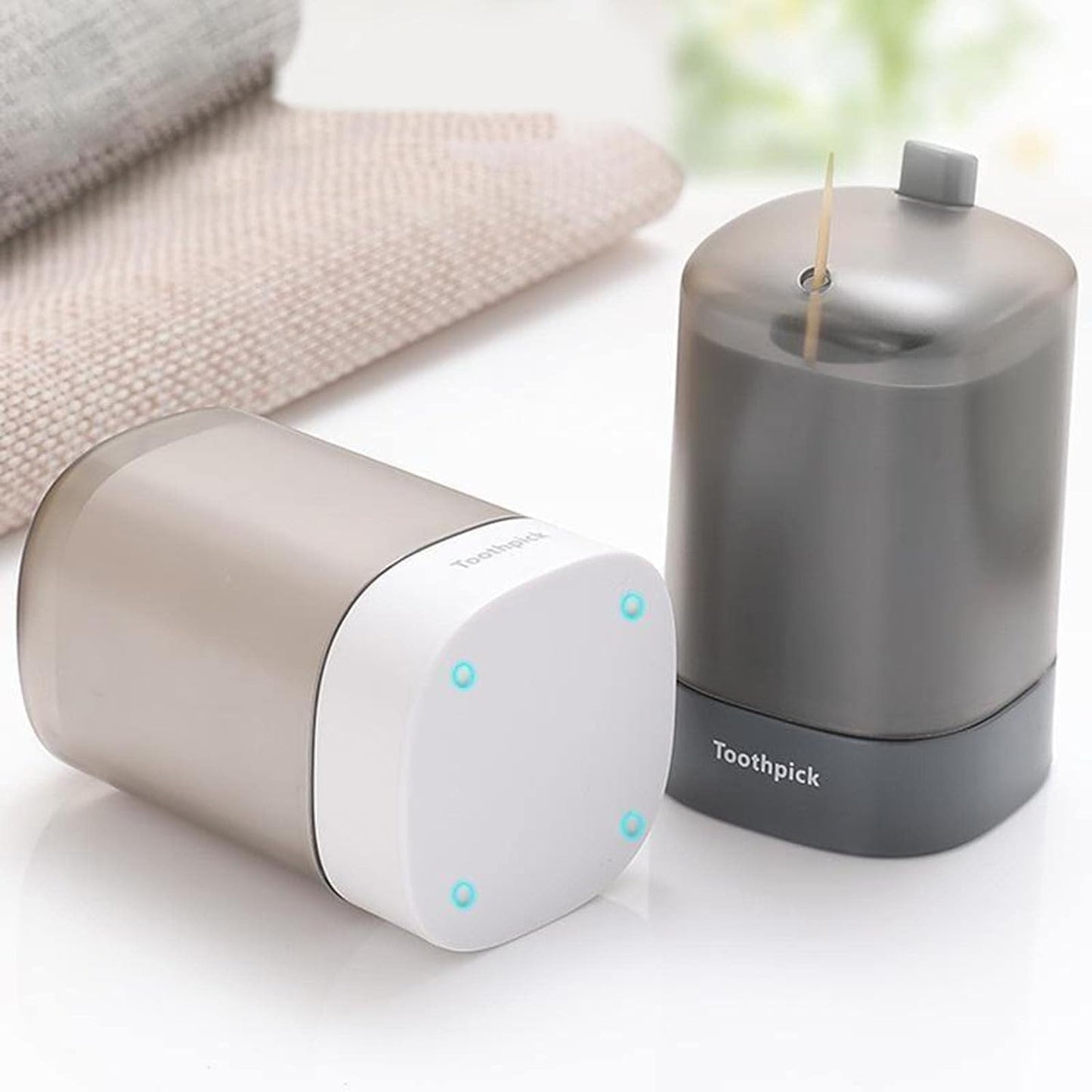 Automatic Toothpick Dispenser ? Hands-Free, Hygienic Toothpick Dispenser for Home & Office ? Easy One-Handed Use